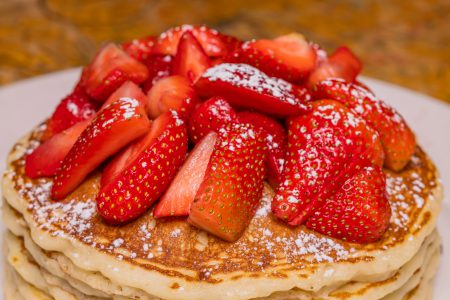 Pancakes with Strawberries From PJ's Pancake House
