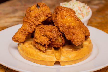 Chicken and Waffles From PJ's Pancake House