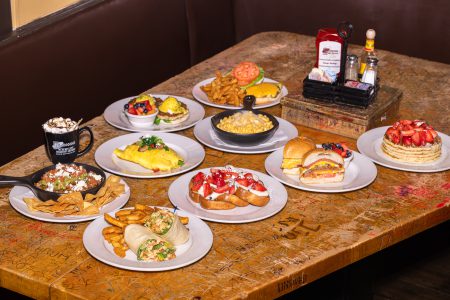 Table of Breakfast Plates From PJ's Pancake House